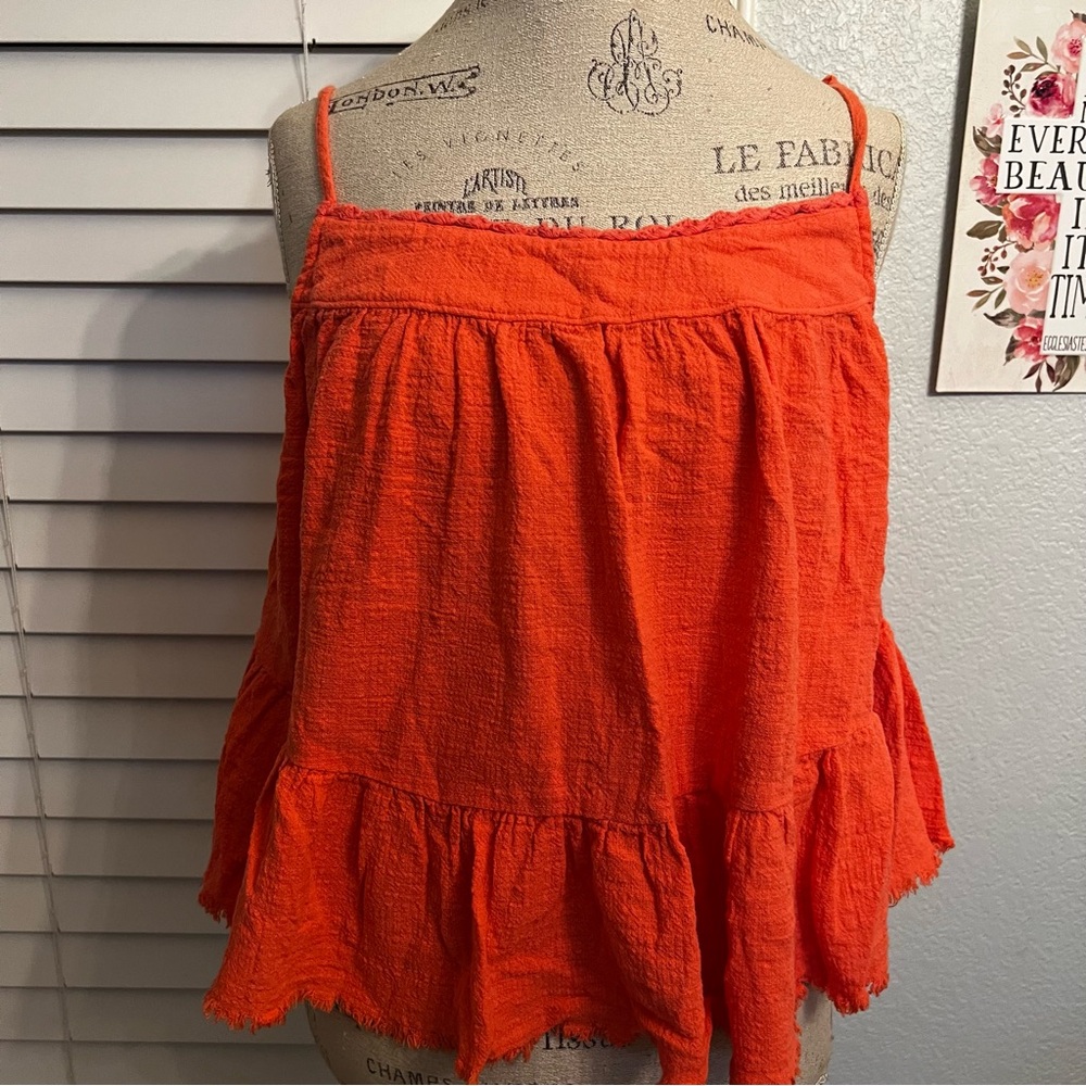 Aerie Vibrant Orange Camisole Top size XL